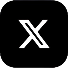 x and twitter social icon